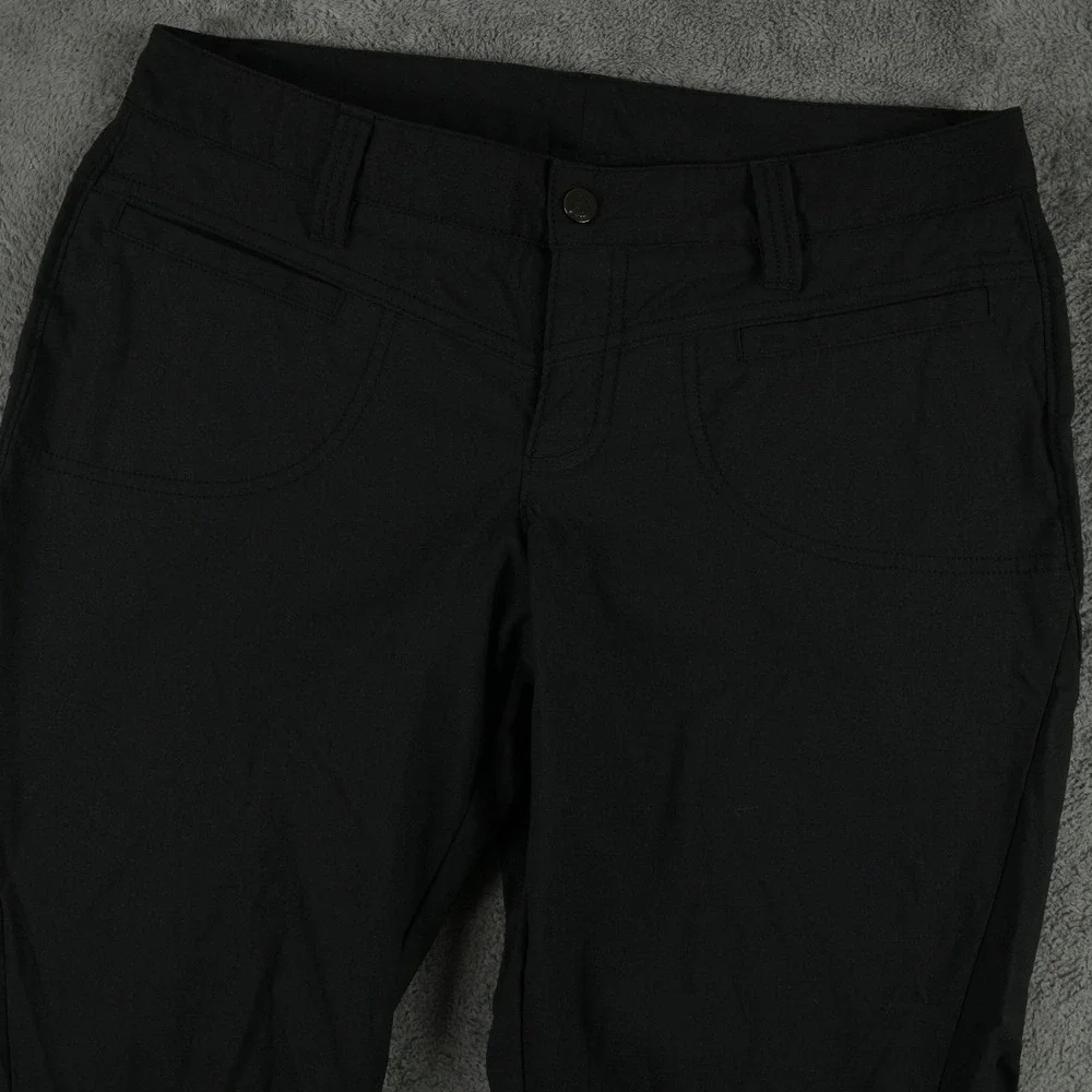 Athleta Trekkie‎ Hike Pants Women 6 Black Hiking Outdoor Technical Straight Leg